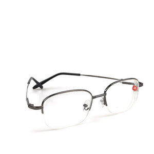 -1.0 -1.5 -2.0 To -6.0 Ultralight Half Frame Metal Finished Myopia Glasses Men Gray Frame Square Nearsighted Glasses
