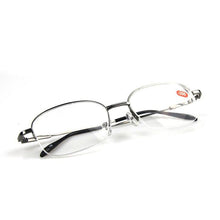 Load image into Gallery viewer, -1.0 -1.5 -2.0 To -6.0 Ultralight Half Frame Metal Finished Myopia Glasses Men Gray Frame Square Nearsighted Glasses