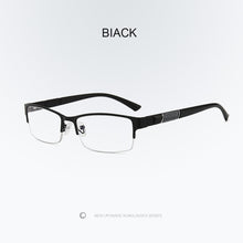 Load image into Gallery viewer, +1.0,+1.5 To +4.0 Unisex Half Frame Reading Glasses Men Women  Glasses Business Anti-blue Light Reading Glasses