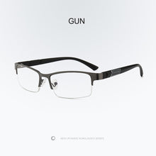 Load image into Gallery viewer, +1.0,+1.5 To +4.0 Unisex Half Frame Reading Glasses Men Women  Glasses Business Anti-blue Light Reading Glasses
