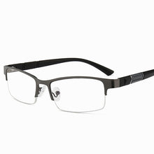 Load image into Gallery viewer, +1.0,+1.5 To +4.0 Unisex Half Frame Reading Glasses Men Women  Glasses Business Anti-blue Light Reading Glasses