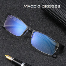 Load image into Gallery viewer, -1 -1.5 -2 -2.5 -3 -3.5 -4 -4.5  Myopia Glasses Men Retro Metal Frame Square Students Myopia Glasses Frame For Women 2020