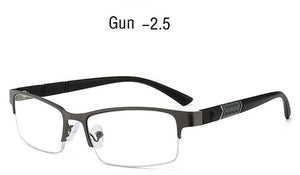 -1 -1.5 -2 -2.5 -3 -3.5 -4 -4.5  Myopia Glasses Men Retro Metal Frame Square Students Myopia Glasses Frame For Women 2020