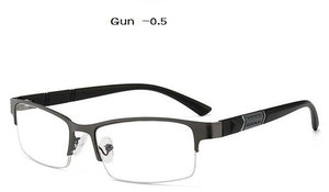 -1 -1.5 -2 -2.5 -3 -3.5 -4 -4.5  Myopia Glasses Men Retro Metal Frame Square Students Myopia Glasses Frame For Women 2020