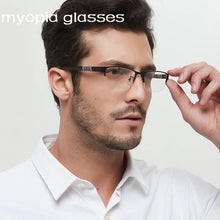 Load image into Gallery viewer, -1 -1.5 -2 -2.5 -3 -3.5 -4 -4.5  Myopia Glasses Men Retro Metal Frame Square Students Myopia Glasses Frame For Women 2020