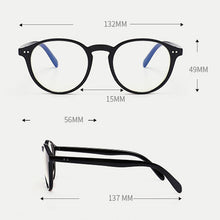 Load image into Gallery viewer, -1 -1.5 -2 -2.5 -3 -3.5 -4 Rivets Myopia Glasses with degree Women Men Short-sight Eyewear Black and Transparent Frame