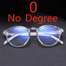 Load image into Gallery viewer, -1 -1.5 -2 -2.5 -3 -3.5 -4 Rivets Myopia Glasses with degree Women Men Short-sight Eyewear Black and Transparent Frame