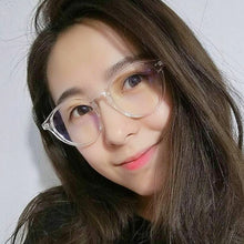 Load image into Gallery viewer, -1 -1.5 -2 -2.5 -3 -3.5 -4 Rivets Myopia Glasses with degree Women Men Short-sight Eyewear Black and Transparent Frame