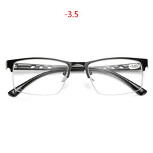 Carica l&#39;immagine nel visualizzatore di Gallery, -1.5 -2 -2.5 -3 -3.5 -4 -6.0 Occhiali miopia finiti Donna Uomo Occhiali da vista retrò con montatura in metallo quadrata Studenti Occhiali da vista per unisex 