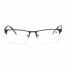 Carica l&#39;immagine nel visualizzatore di Gallery, -1.5 -2 -2.5 -3 -3.5 -4 -6.0 Occhiali miopia finiti Donna Uomo Occhiali da vista retrò con montatura in metallo quadrata Studenti Occhiali da vista per unisex 