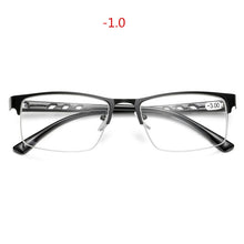 Carica l&#39;immagine nel visualizzatore di Gallery, -1.5 -2 -2.5 -3 -3.5 -4 -6.0 Occhiali miopia finiti Donna Uomo Occhiali da vista retrò con montatura in metallo quadrata Studenti Occhiali da vista per unisex 