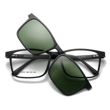 Load image into Gallery viewer, 1+5 Polarized Magnetic Sleeve Glasses Frame Male Ultralight Myopia Square Frame Female Optical Prescription Sunglasses 12147