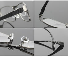 Load image into Gallery viewer, (1 pcs) men&#39;s eyeglasses frame optical glasses metal with tr90 legs full rim prescription spectacles 2423 (55-18-138)