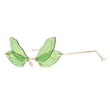 Load image into Gallery viewer, 1 pcs Rimless Dragonfly Wing Sunglasses Frameless Retro Female Designer Transparent Lens gift for women men 2023 Hot