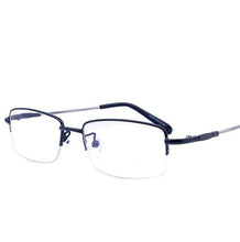 Load image into Gallery viewer, -100 -150 -200 To -600 Half Frame Finished Myopia Glasses Ultralight Metal Square Men&#39;s Nearsighted Glasses Women Men