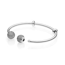 Load image into Gallery viewer, 100% 925 Sterling Silver Original Bangles \ Original Bracelets Fit DIY Original charm jewelry Can change head