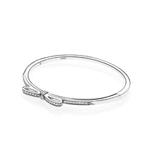 Load image into Gallery viewer, 100% 925 Sterling Silver Original Bangles \ Original Bracelets Fit DIY Original charm jewelry Can change head