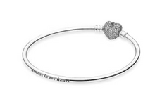Load image into Gallery viewer, 100% 925 Sterling Silver Original Charm Classic Bangles \ Original Bracelet Collocation DIY Original Charm Bead Jewelry