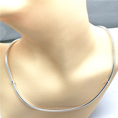 Collana snack in argento sterling 100% 925 per uomini e donne adatti perline di fascino gioielli fai da te PYL108 