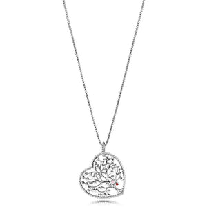 100% 925 Sterling Silver Tree Of Love Necklace Fit Charm Original Female jewels Gift for girls