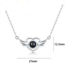 Load image into Gallery viewer, 100 Languages Love Necklace Heart Pendant Wedding Romantic I Love You Projection Necklace for Women Girl Friend Ladies Gifts