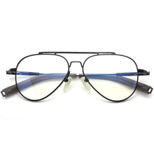 Load image into Gallery viewer, 100% Pure Titanium Glasses Frame Men Pilot Optical Myopia Prescription Eyeglasses Frame Retro Full Japan Handmade Eyewear