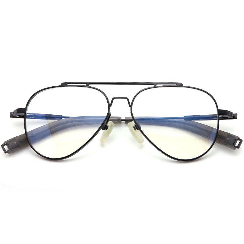 100% Pure Titanium Glasses Frame Men Pilot Optical Myopia Prescription Eyeglasses Frame Retro Full Japan Handmade Eyewear