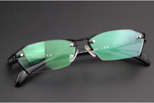 Load image into Gallery viewer, 100% Pure Titanium Rimless Eyeglasses Frames Men Myopia Optical Glasses Frame Prescription Eyewears oculos de grau
