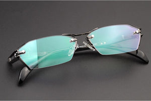 100% Pure Titanium Rimless Eyeglasses Frames Men Myopia Optical Glasses Frame Prescription Eyewears oculos de grau