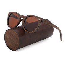 Load image into Gallery viewer, 100% Real  Natural Bamboo Sun Glasses Wrap Polarized Sun Glasses Handmade  2023 For Women Men Retro  очки солнечные женс