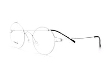 Load image into Gallery viewer, 100% Real Titanium Men Round Denmark Korean Moon Jae-in Reading Glasses Frames Screwless Eyewear Eyeglasses Prescription Frame