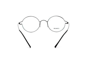100% Real Titanium Men Round Denmark Korean Moon Jae-in Reading Glasses Frames Screwless Eyewear Eyeglasses Prescription Frame