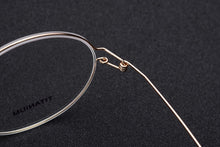 Load image into Gallery viewer, 100% Real Titanium Men Round Denmark Korean Moon Jae-in Reading Glasses Frames Screwless Eyewear Eyeglasses Prescription Frame
