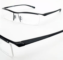 Load image into Gallery viewer, 100% Titanium Halfrim Antireflective Coating Lenses Custom Made Prescription Glasses -1 -1.5 -2 -2.5 -3 -3.5 -4 -4.5 -5 -5.5 -6