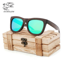 Load image into Gallery viewer, 100%handmade wooden sunglasses men&#39;s design cool UV400 polarized sunglasses brown  glasses women gafas
