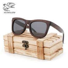 Load image into Gallery viewer, 100%handmade wooden sunglasses men&#39;s design cool UV400 polarized sunglasses brown  glasses women gafas
