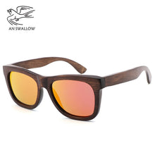 Load image into Gallery viewer, 100%handmade wooden sunglasses men&#39;s design cool UV400 polarized sunglasses brown  glasses women gafas