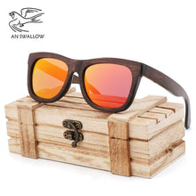 Load image into Gallery viewer, 100%handmade wooden sunglasses men&#39;s design cool UV400 polarized sunglasses brown  glasses women gafas