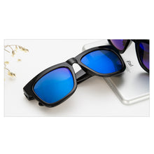 Load image into Gallery viewer, -100 to -400 Myopia prescription sunglasses sauqre sun glasses blue mirror eyewear sunglasses for women men