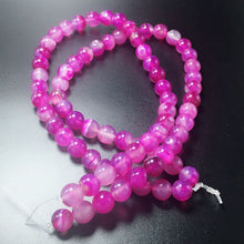Carica l&#39;immagine nel visualizzatore di Gallery, Perline sciolte di onice agat da 10 mm perline di pietra naturale rotonde splendide perle di quarzo rosa rosa per gioielli fai da te che fanno collana braccialetto 