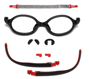 10PCS  Sports Boys Girls Kids Glasses Frames TR90 Childrens Eyeglass Frames (Age 2-5) Full Rim with Anti Blue Lens Rx Glasses