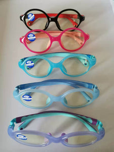 10PCS  Sports Boys Girls Kids Glasses Frames TR90 Childrens Eyeglass Frames (Age 2-5) Full Rim with Anti Blue Lens Rx Glasses