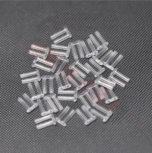 10X pieces Durable Hard Dual Plastic Stopper Pieces Nails For Rimless Eyeglass Frames Glasses Lens Fixing Device