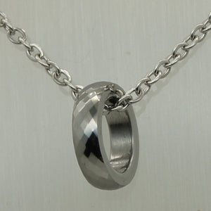 10mm diametre mini multi facet circle rolling girl/women hi-tech scratch proof tungsten necklaces & pendants
