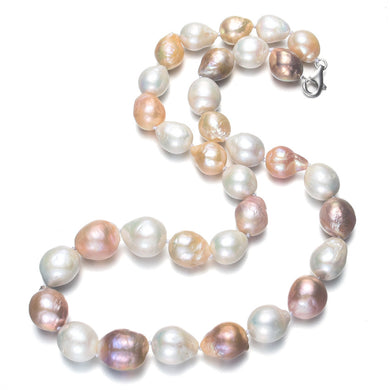 12-13mm edison baroque AA grade natural pearl necklace