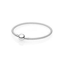 Load image into Gallery viewer, 12 Style 925 Sterling Silver Basic Snake Chain Bracelets For Women Crystal Clasp Clip Fit Charms Beads &amp; Pendants For Women