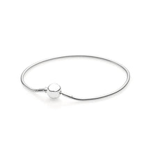 Load image into Gallery viewer, 12 Style 925 Sterling Silver Basic Snake Chain Bracelets For Women Crystal Clasp Clip Fit Charms Beads &amp; Pendants For Women