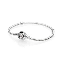 Load image into Gallery viewer, 12 Style 925 Sterling Silver Basic Snake Chain Bracelets For Women Crystal Clasp Clip Fit Charms Beads &amp; Pendants For Women