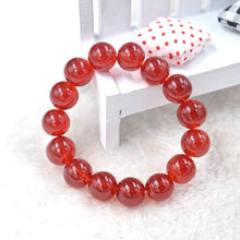 Load image into Gallery viewer, 12MM Agate Crystal Bracelet Paint Color Bracelet Real Pearl Bracelet Unisex Amethyst Rose Quartz Tiger Eye Lapis Lazuli Agate