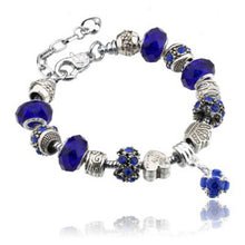 Load image into Gallery viewer, 13 Patterns Crystal Charm Bracelets&amp;Bangles for Women With Murano Glass Beads Bracelet Femme Love DIY Beads Bracelet Jewelry